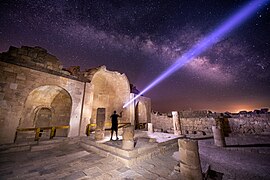 Shivta archeological site at night.jpg