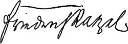 Friedrich Ratzels signatur