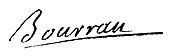 signature de Joseph de Bourran de Marsac