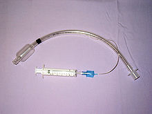 een endotracheale tube met manchet