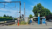 Overweg aan het station