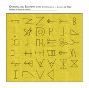 Catálogo de marcas de canteros. Catedral de Santo Domingo de la Calzada (Logroño).