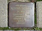 der Stolperstein für Alexius Ziegler