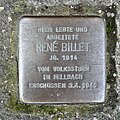 Stolperstein für René Billet, Gotthilf-Bayh-Strasse 9, Schmiden, Fellbach.JPG