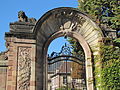 Main portal on Rue brûlée (detail), added in 1747 by Joseph Massol.