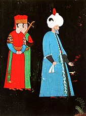 Portret van bejaarde Suleiman, tentoongesteld in het Topkapi-paleis, Istanbul.