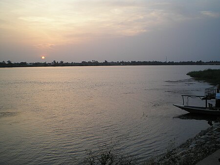 Sunset on Volta river, Sogakope, Ghana.jpg