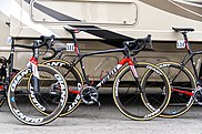 Team Sunweb's Giant TCRs race bike.