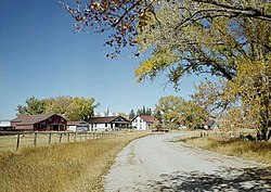 Swan Land & Cattle Company, osavaltion reitti 313, Chugwater (Platte County, Wyoming) .jpg