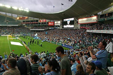 Sydney supporters during a match against Melbourne Victory