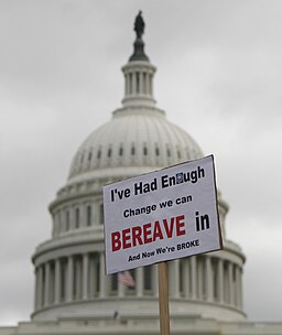 Tea Party sign - US Capitol