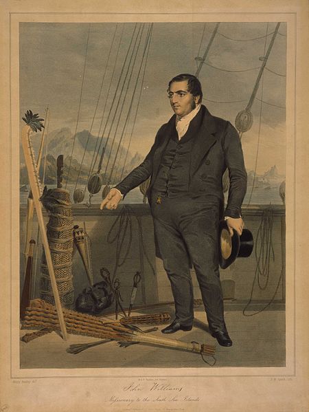 File:The Reverend John Williams on Board Ship with Native Implements, in the South Sea Islands.jpg