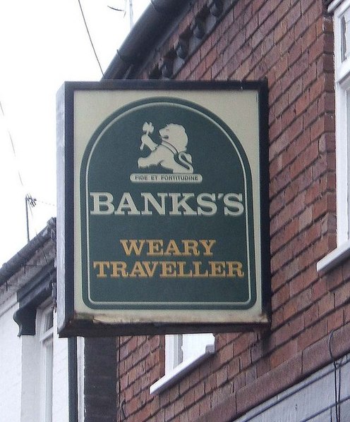 File:The Weary Traveller pub sign, 204 Sutton Road, Kidderminster - geograph.org.uk - 1103851.jpg