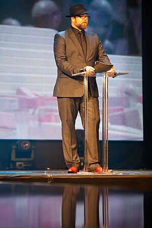 The host for the night, Paal Fure - Gulltaggen 2010 (4574514058).jpg