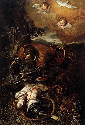 «Смерть Клоринды» (1585). Музей изящных искусств, Хьюстон