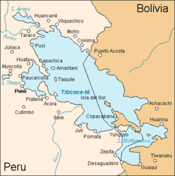 Kart over Titicaca