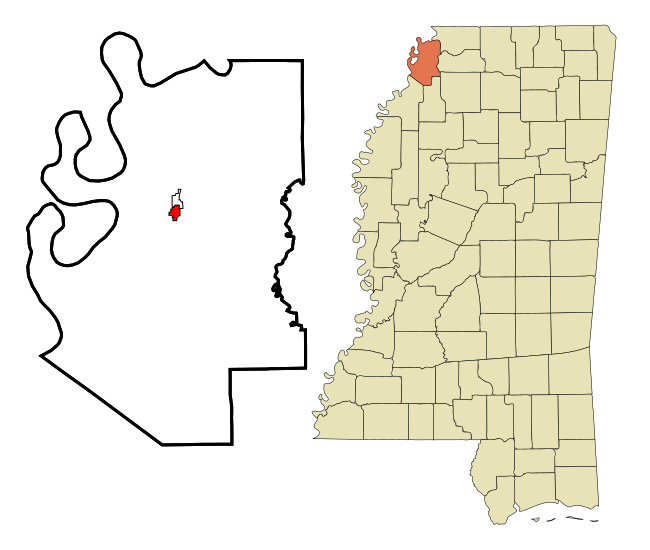 File:Tunica County Mississippi Incorporated and Unincorporated areas Tunica Highlighted.svg