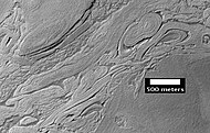 Twisted terrain in Hellas Planitia (actually located in Noachis quadrangle).