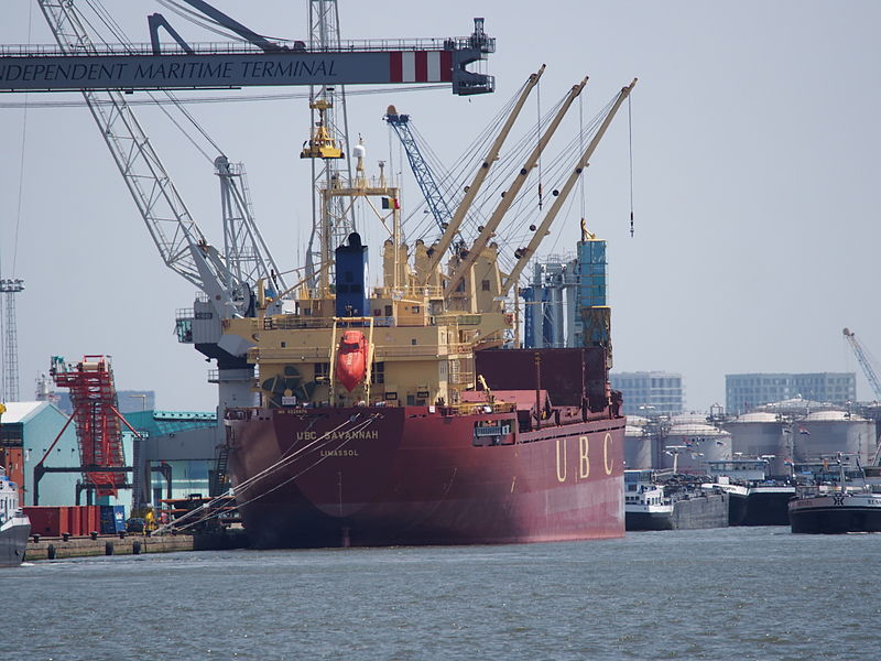 File:UBC Savannah - IMO 9220976 Zesde Havendok, Port of Antwerp.JPG