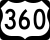 Marcador US Route 360 ​​Business