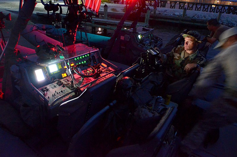 File:US Navy 110821-N-LO372-170 Sailors assigned to Special Boat Team (SBT) 20 conduct an equipment check aboard an 11-meter rigid hull inflatable boat.jpg