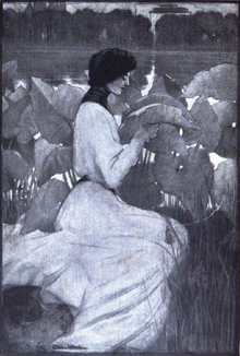 The frontispiece of her 1904 novel, A Gingham Rose was her own creation.