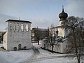 Vue en hiver de l'église de l'Assomption-du-Bac.