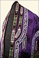 Uzbekistan embroidery on a traditional women's parandja robe.