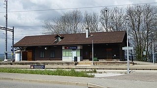 Vauderens railway station