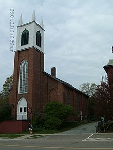 St. Paul's Episcopal Church on Main Street next to the City Hall