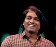Vijay Sethupathi at the audio launch of his 2016 film, Dharmadurai.