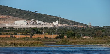 Carrière de La Madeleine. Villeneuve-lès-Maguelone, Hérault, France. View from Southeast in 2013.