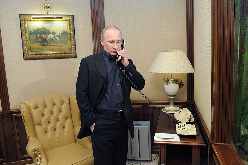 File:Vladimir Putin talks on a phone.jpeg