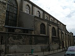 Vue de l'église depuis la rue Saint-Maurice.