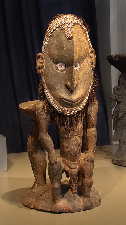 A traditional carving from the Sepik Region