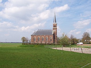 Warstiens Village in Friesland, Netherlands