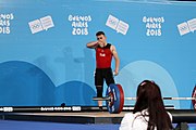 Deutsch: Gewichtheben bei den Olympischen Jugendspielen 2018; Tag 2, 10. Oktober 2018; Jungen 62 kg English: Weightlifting at the 2018 Summer Youth Olympics at 8 October 2018 – Boys' 62 kg