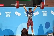 Deutsch: Gewichtheben bei den Olympischen Jugendspielen 2018; Tag 2, 10. Oktober 2018; Jungen 62 kg English: Weightlifting at the 2018 Summer Youth Olympics at 8 October 2018 – Boys' 62 kg