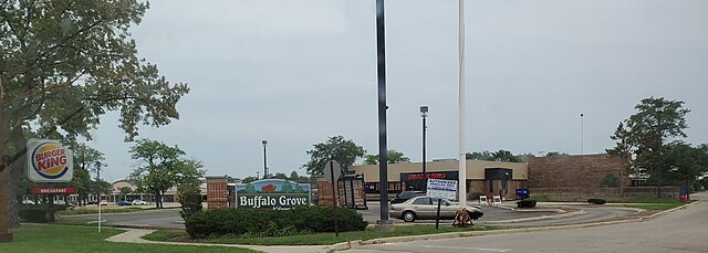 Sign welcoming drivers into Buffalo Grove