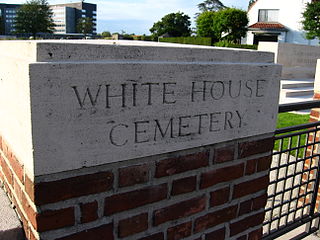 <span class="mw-page-title-main">White House Cemetery</span> WWI CWGC cemetery in Ypres, Belgium