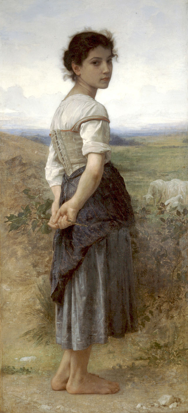 La Jeune Bergère de William Bouguereau