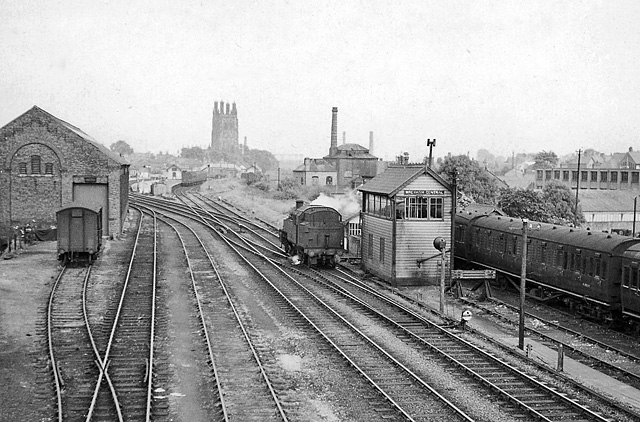 View SE towards Station in 1959