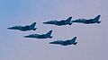 Formation de Yak-130 de l'Armée de l'air du Bangladesh le 16 décembre 2016.