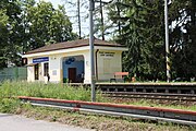 Čeština: Jižní zastávka v Českých Budějovicích. English: Jižní zastávka – a train stop in the city of České Budějovice, South Bohemia, Czechia.