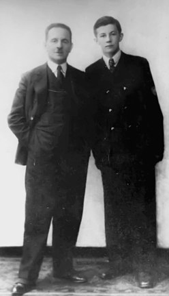 Остап Луцький разом з сином Юрієм (1936 р.).jpg