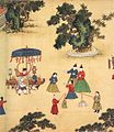 Group of women wearing aoqun, Ming dynasty