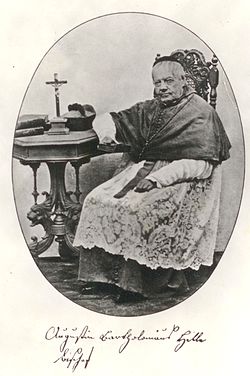 Augustin Bartoloměj Hille, fotografie ze sklonku života, datovaná na zadní straně rokem 1865