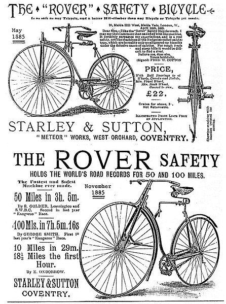 1885 Rover safety bicycle