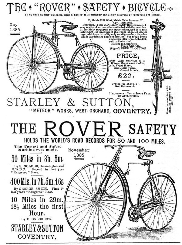 1885 Rover safety bicycle