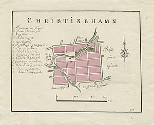 300px 18th century map of kristinehamn%2c sweden